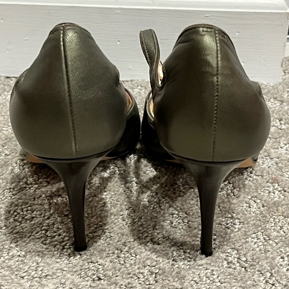 COLE HAAN Women's Patrice Cross Pump Moss Metallic Size 8 B EUC - Picture 9 of 10